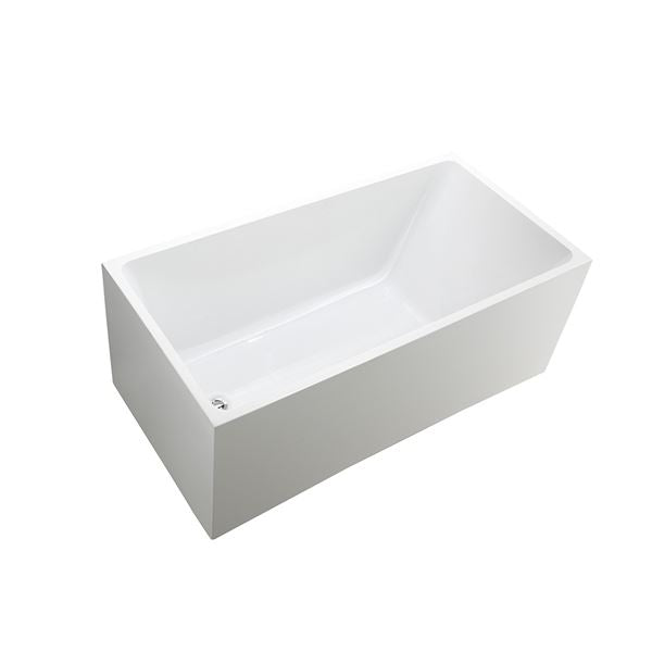 67 in. Catania Freestanding Bathtub in Glossy White