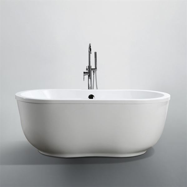 65 in. Brescia Freestanding Bathtub in Glossy White