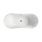 67 in. Bergamo Freestanding Bathtub in Glossy White