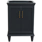 Forli 24 in. Single Vanity in Dark Gray Finish- Cabinet Only