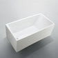 67 in. Catania  Freestanding Bathtub in Glossy White