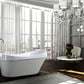 69" High-Gloss Freestanding Bathtub