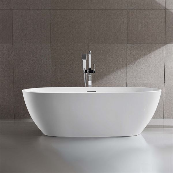 71 inch  Como Freestanding Bathtub in Glossy White