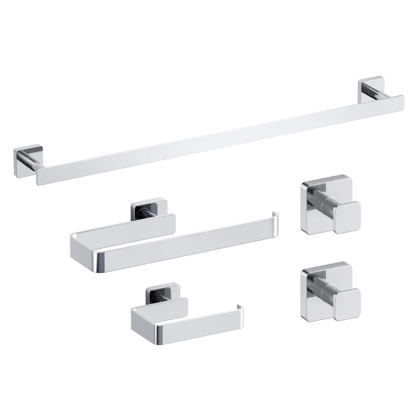 Blaze 5 Piece Bathroom Hardware Set