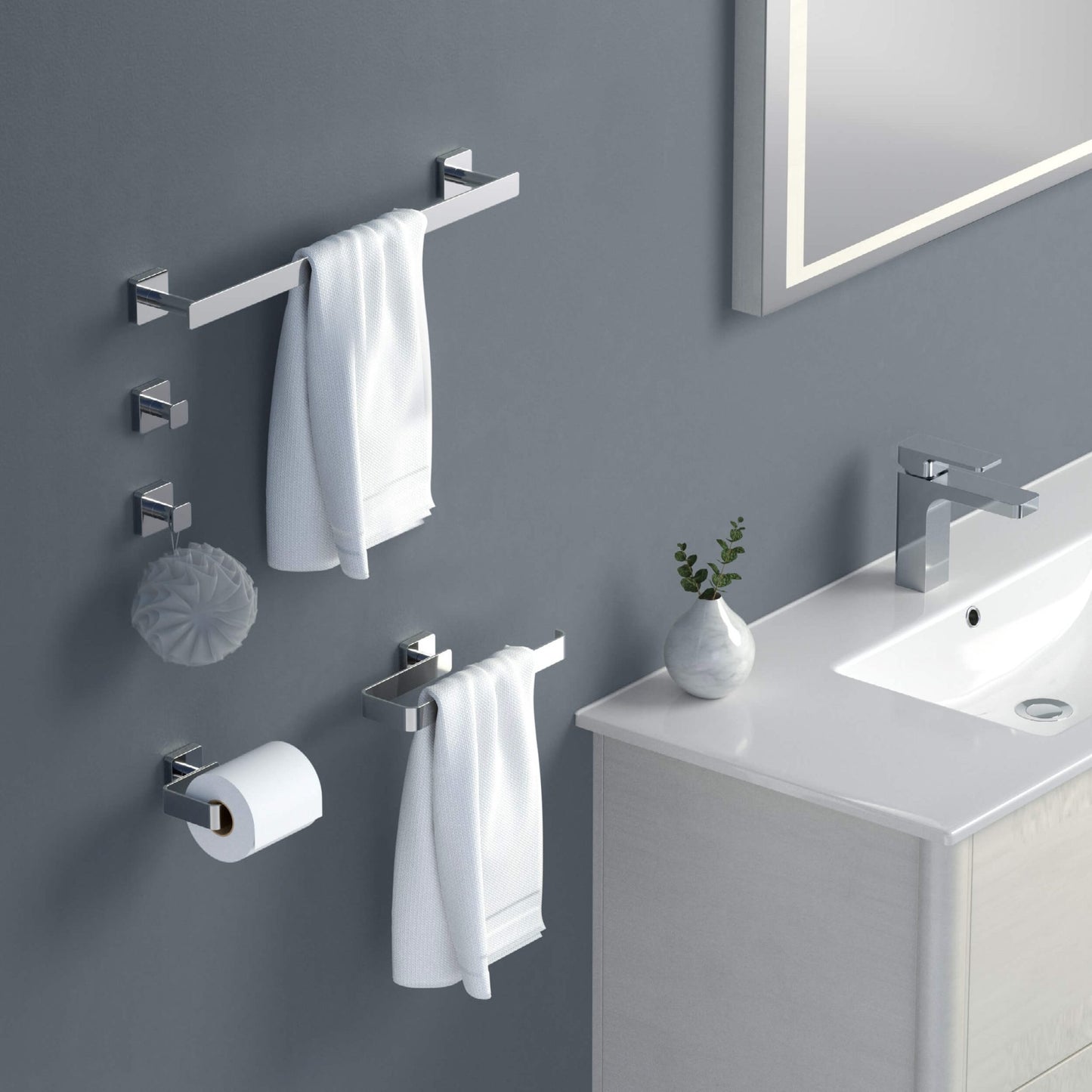 Blaze 5 Piece Bathroom Hardware Set