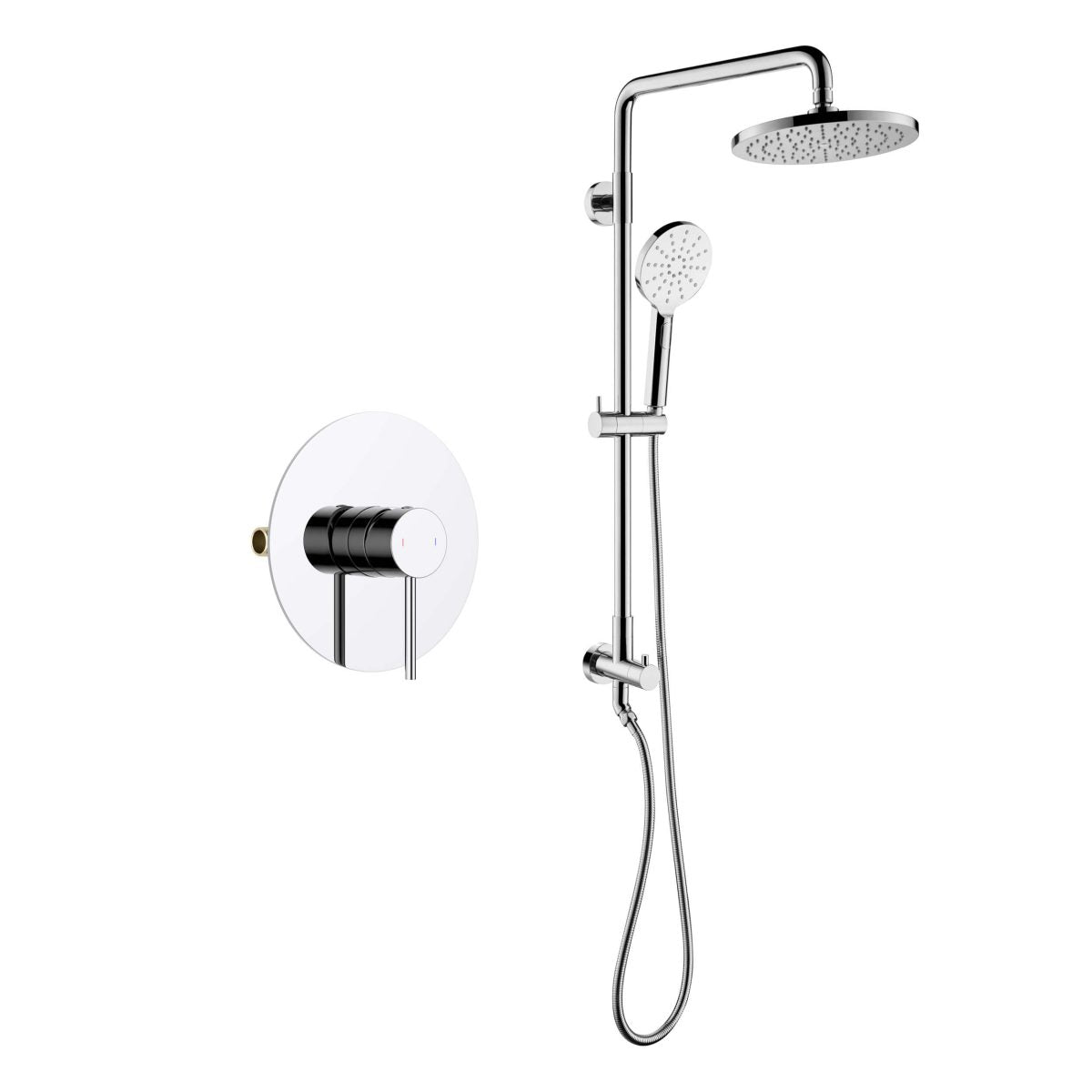 Circular Shower Column with Dual Function Shower Head