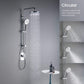 Circular Shower Column with Dual Function Shower Head