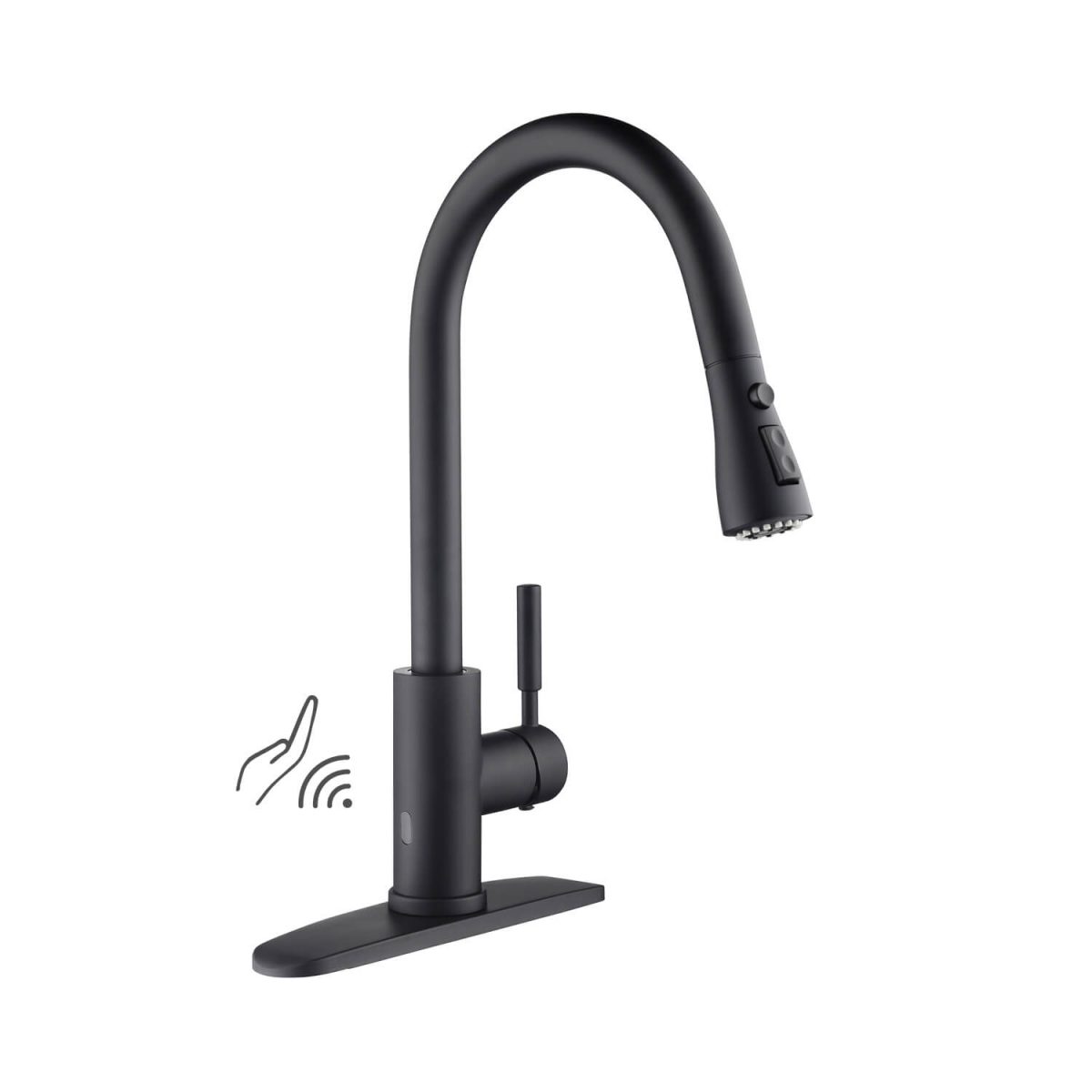 Single Handle Pull Down Kitchen Faucet With Touch Sensor