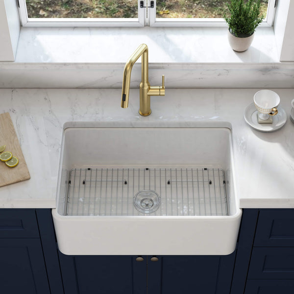 Fireclay Farmhouse Kitchen Sink Pure Series 30″