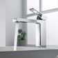 Cubic Brass Single Handle Bathroom Vessel Sink Faucet