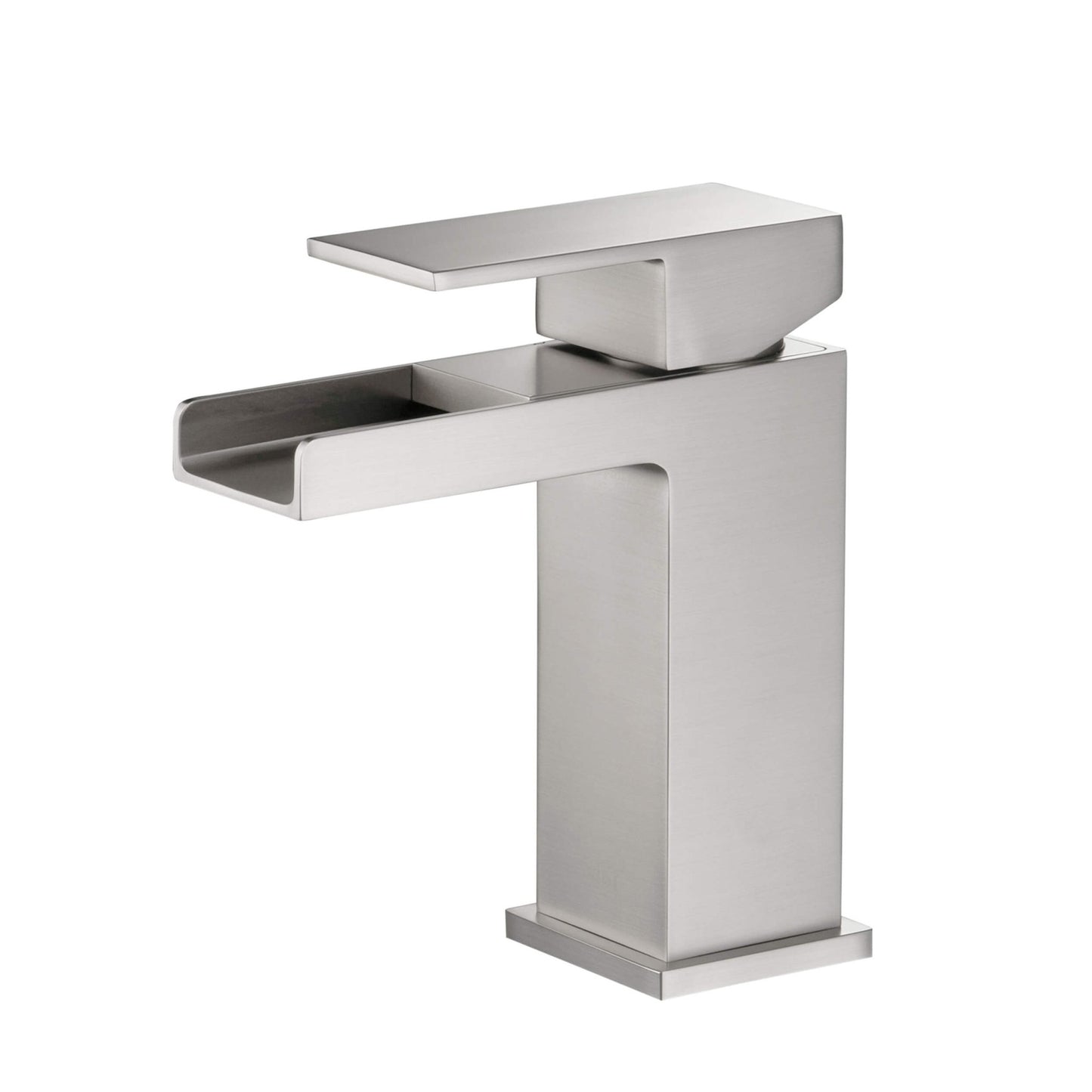 Waterfall Brass Single Handle Bathroom Vanity Sink Faucet