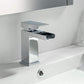 Waterfall Brass Single Handle Bathroom Vanity Sink Faucet