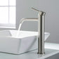 Circular Brass Single Handle Bathroom Vessel Sink Faucet