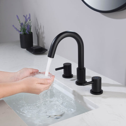 Circular 8″ Widespread Bathroom Sink Faucet