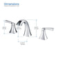 New Pyramid 8″ Wide Spread Lavatory Faucet With Drain Assembly