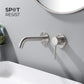 Circular Single Handle Wall Mounted Bathroom Sink Faucet