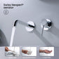 Circular Single Handle Wall Mounted Bathroom Sink Faucet