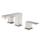 Cube 8“ Widespread Bathroom Sink Faucet with Drain Assembly