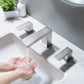 Cube 8“ Widespread Bathroom Sink Faucet with Drain Assembly