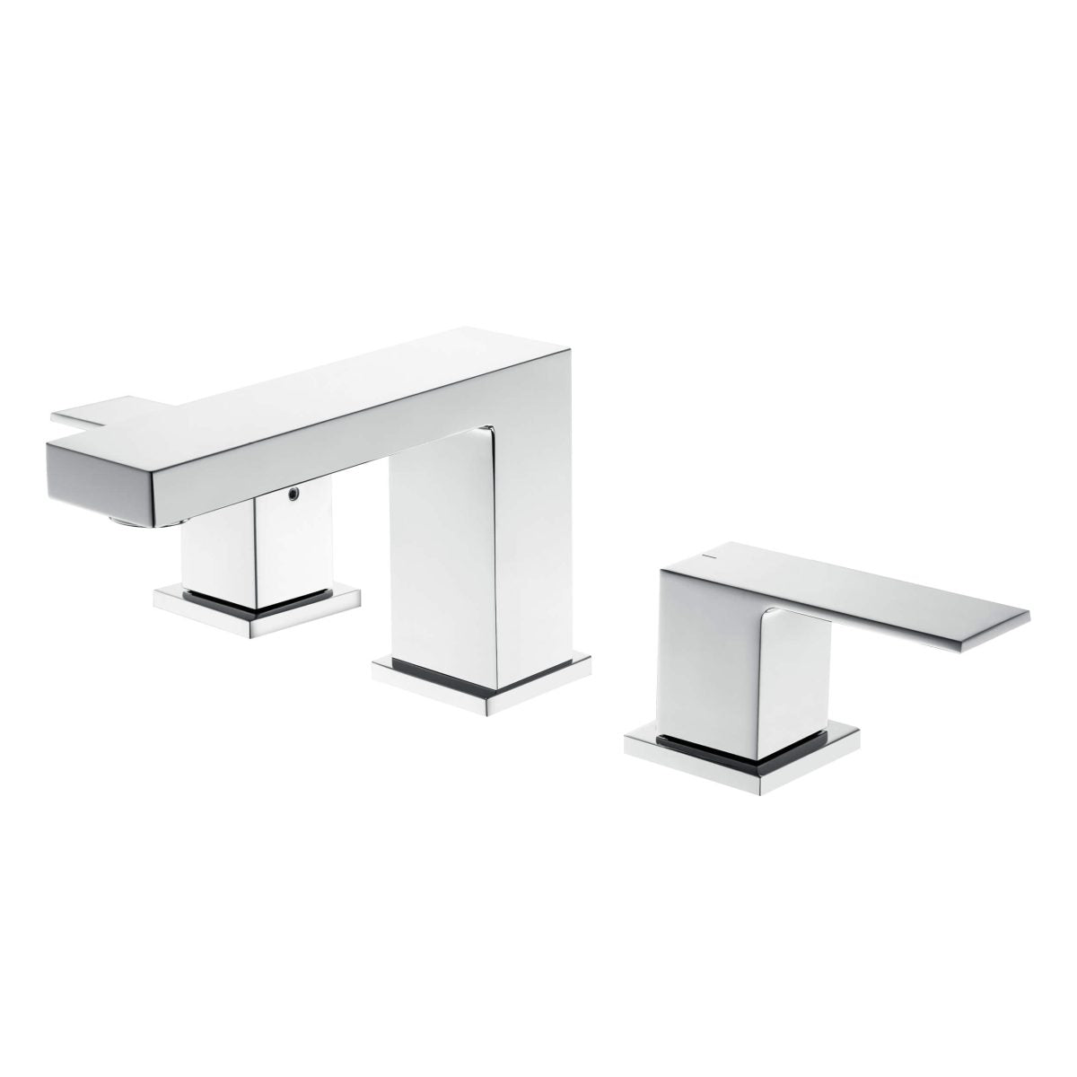 Cube 8“ Widespread Bathroom Sink Faucet with Drain Assembly