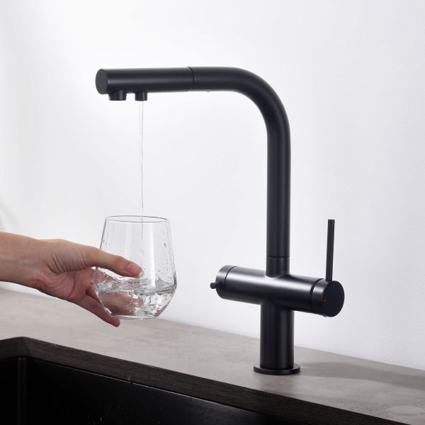 Circular 2-in-1 Water Filter Kitchen Pull Out Faucet