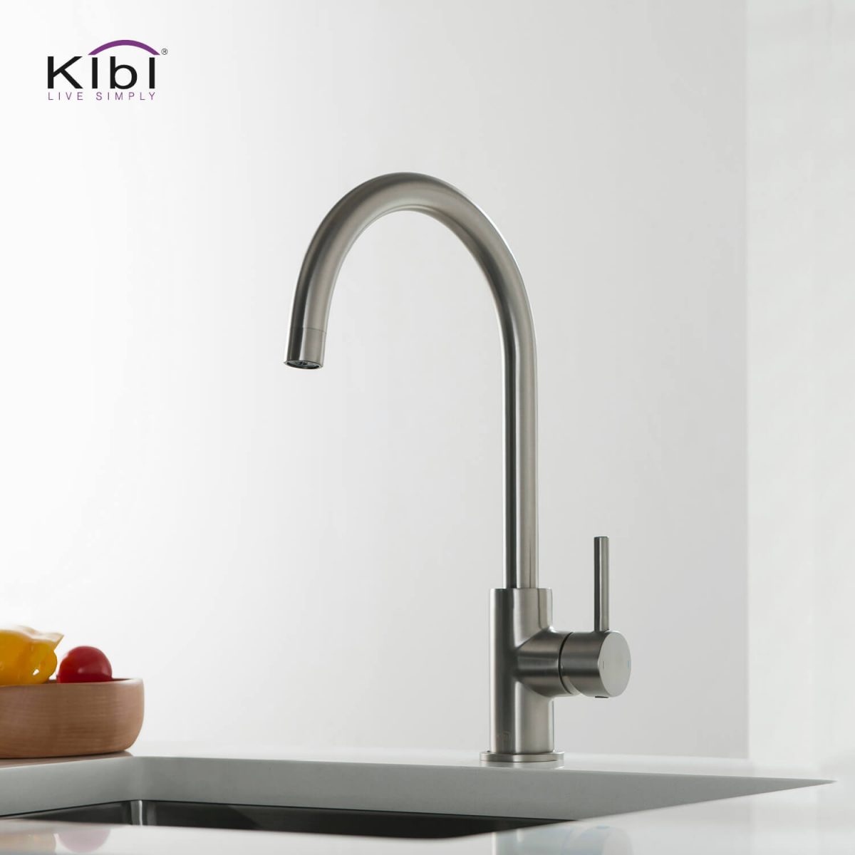 Lowa Single Handle High Arc Kitchen Bar Sink Faucet