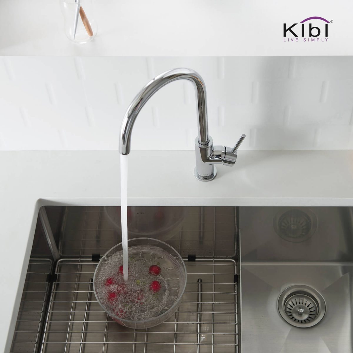 Lowa Single Handle High Arc Kitchen Bar Sink Faucet