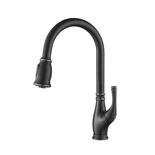 Summit Single Handle High Arc Pull Down Kitchen Faucet