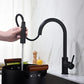 Circular Single Handle Pull Down Kitchen Faucet