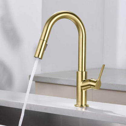 Fusion Single Handle Pull Down Kitchen & Bar Sink Faucet