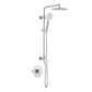 Circular Pressure Balanced 2-Function Shower Column with Rough In Valve