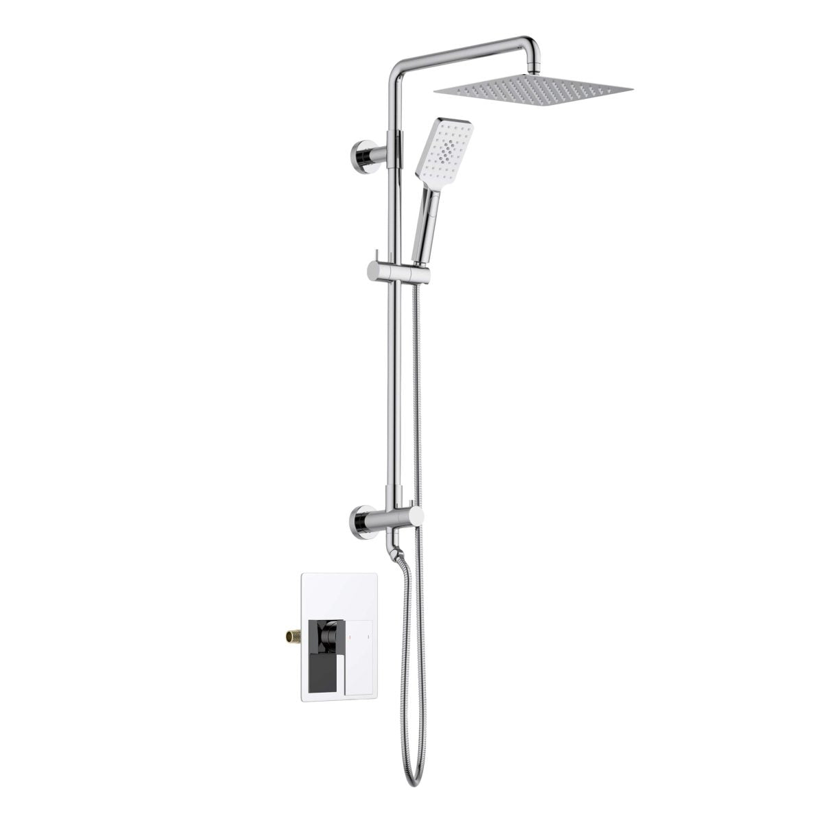 Cube Pressure Balanced 2-Function Shower Column with Rough In Valve