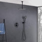 Circular Pressure Balanced Ceiling Mounted 2-Function Shower System with Rough In Valve