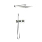 Cube 2 Function Thermostatic Shower System With Rough In Valve