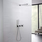 Cube 2 Function Thermostatic Shower System With Rough In Valve