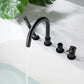 Circular Deck Mounted Bathtub Faucet with Hand Shower