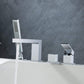 Cube Deck Mounted Bathtub Faucet with Hand Shower