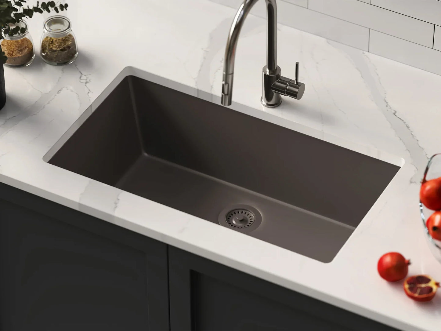 P100 Crystallite Granite Sink