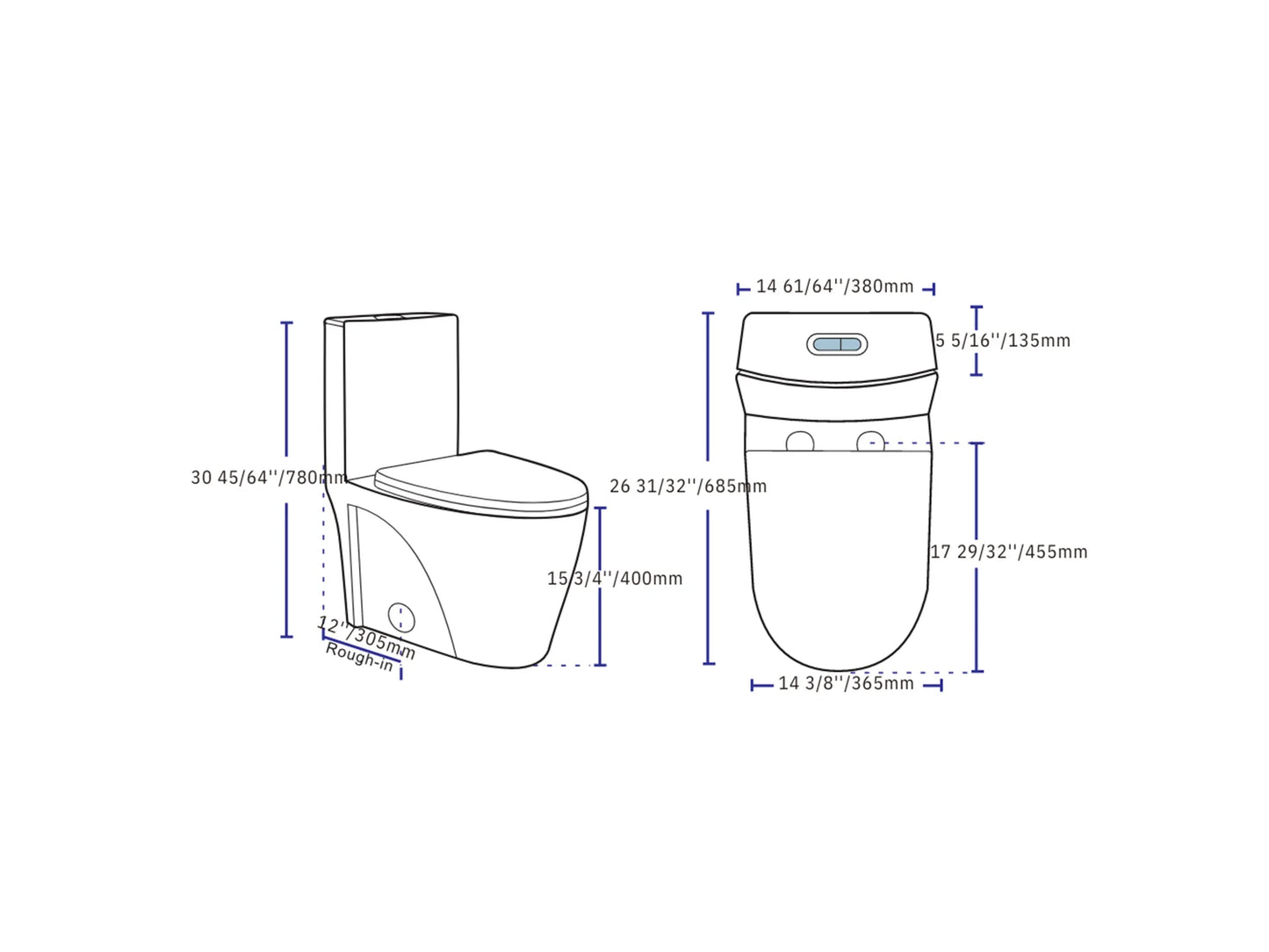 II Vortex Dual Flush Toilet