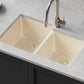 PLC-175 Granite Composite Double Bowl Sink