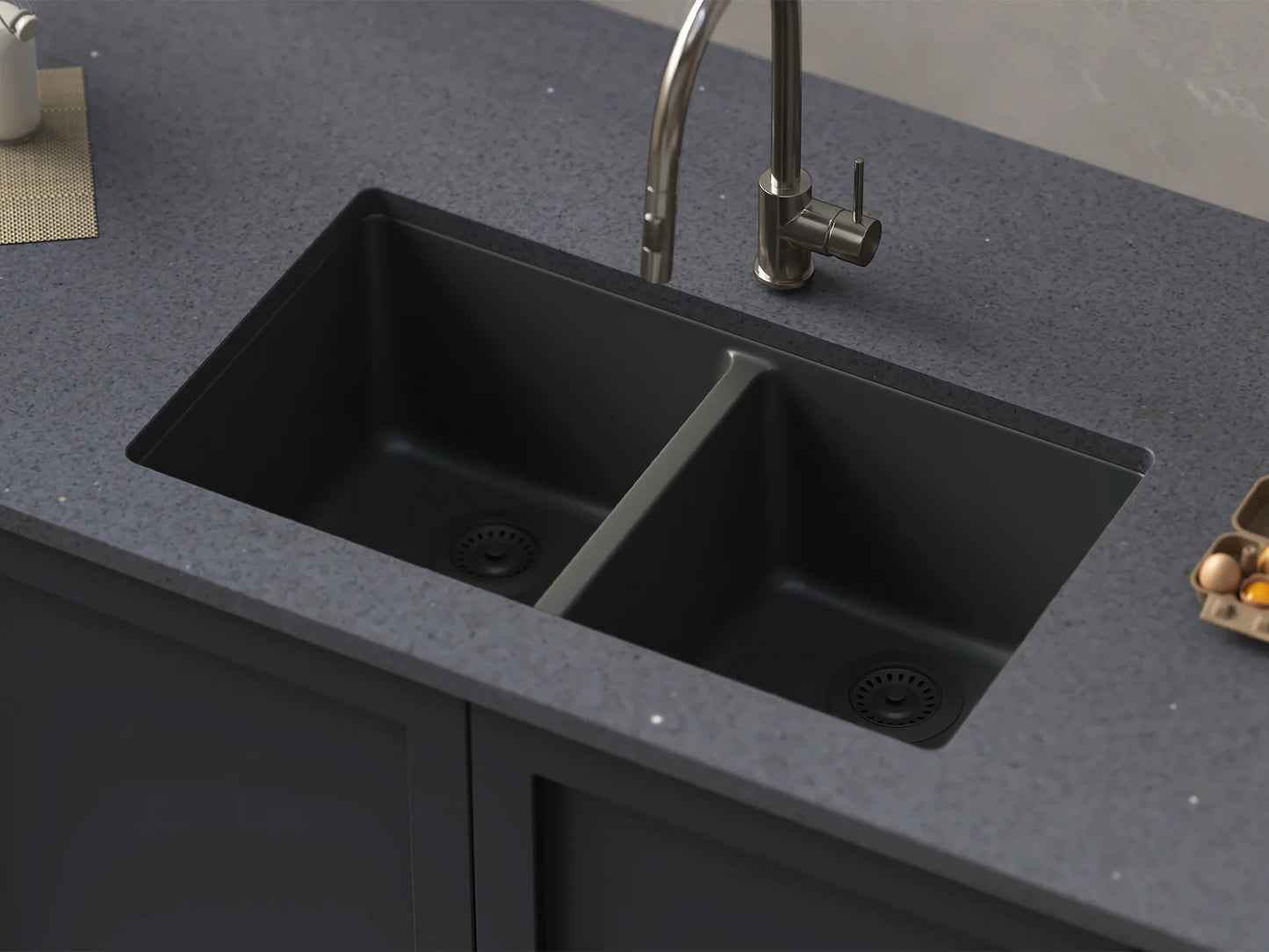 PLC-200 Granite Composite Double Bowl Sink