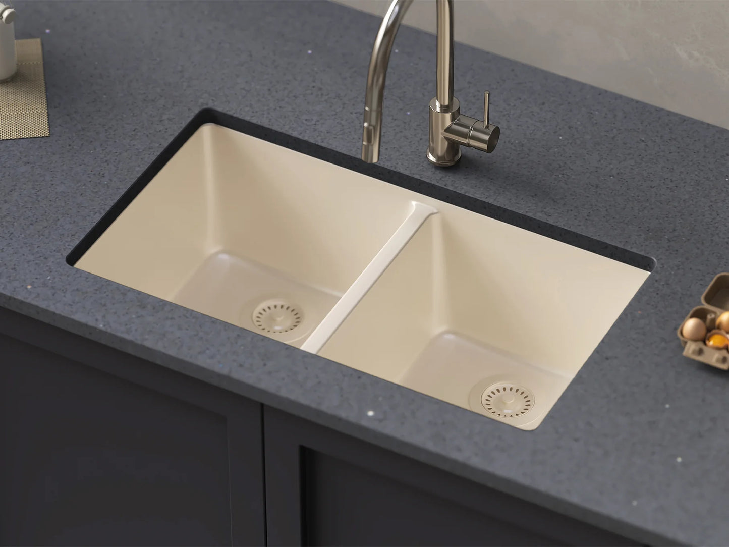 PLC-200 Granite Composite Double Bowl Sink