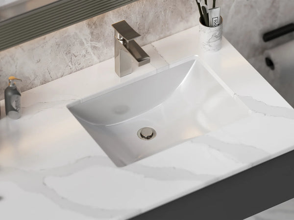 18 x 13 Pearl Stone Porcelain Undermount Sink