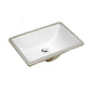 18" x 13" Pearl Stone Porcelain Undermount Sink