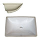 18" x 13" Pearl Stone Porcelain Undermount Sink