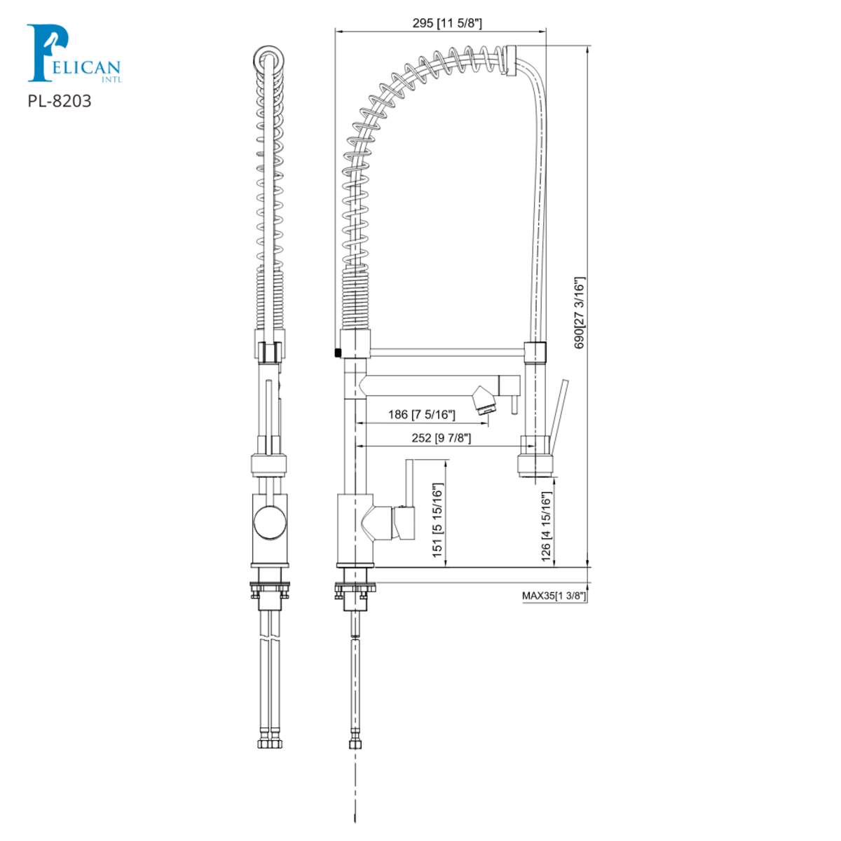 Fountain Series Kitchen Faucet