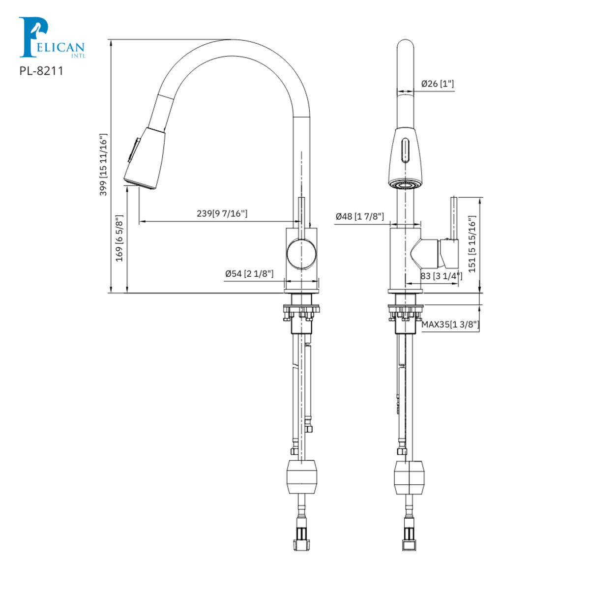 Fountain Series Kitchen Faucet