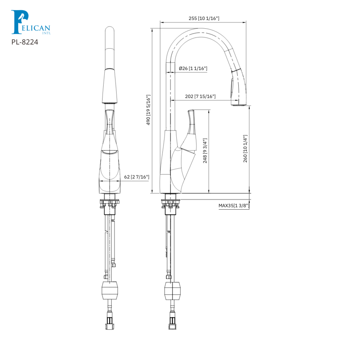 Fountain Series Kitchen Faucet