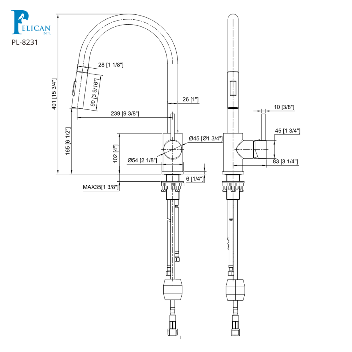 Fountain Series Kitchen Faucet