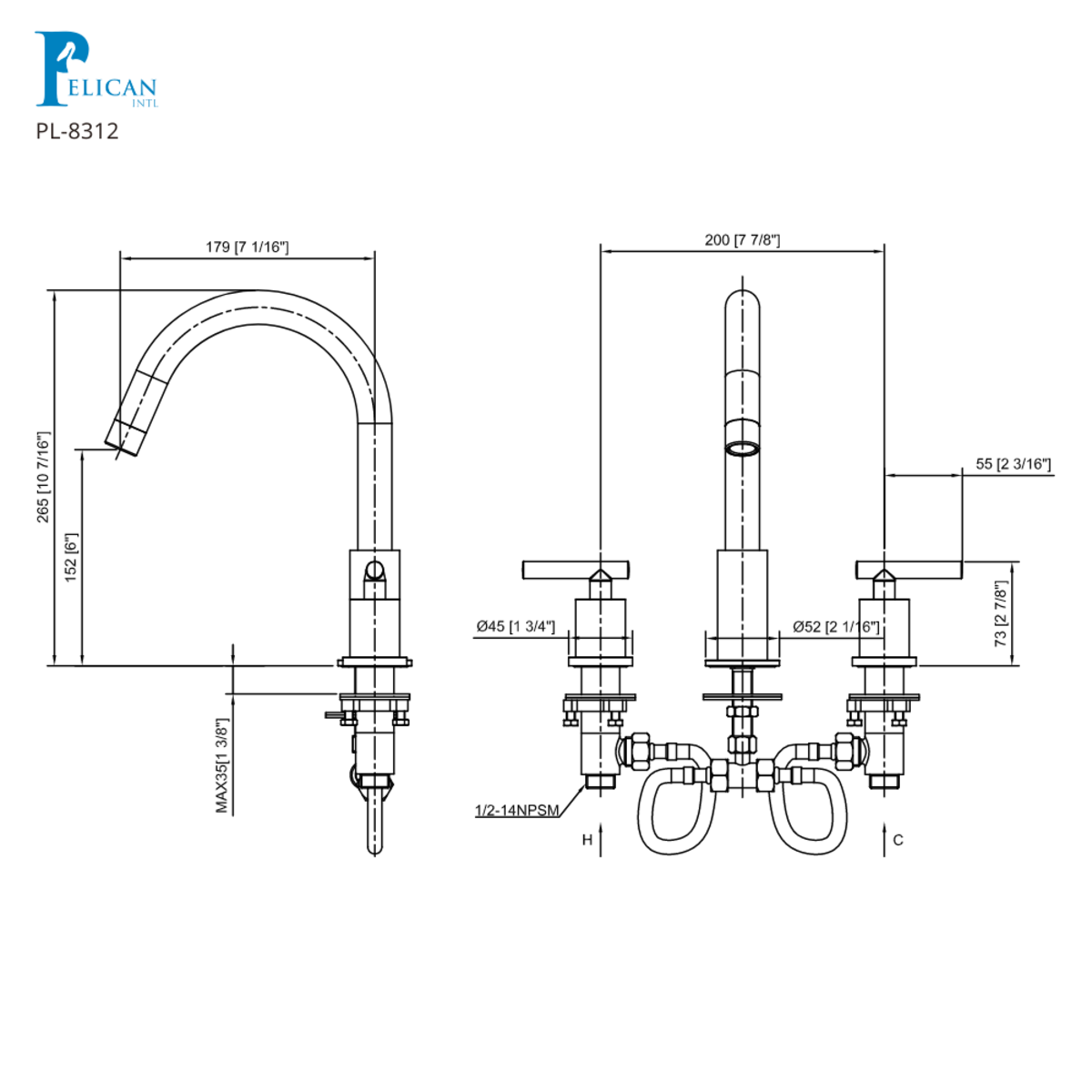 Cascade Series Bathroom Faucet